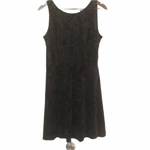 Divided sexy, simple black dress